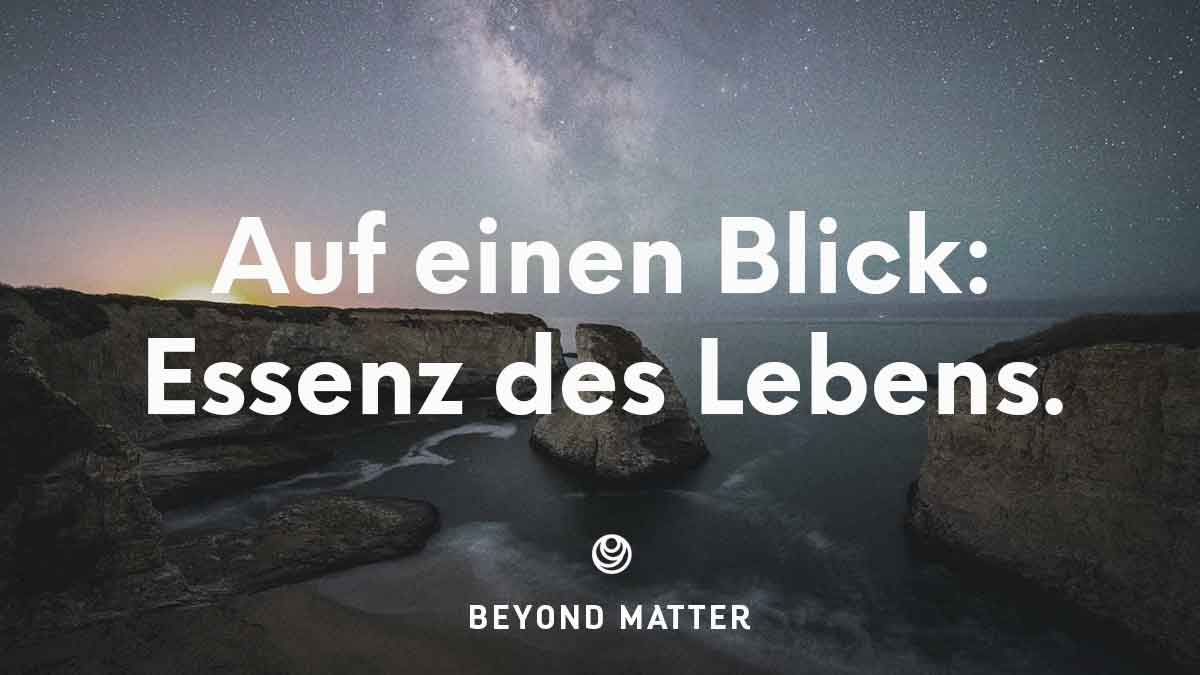 Auf einen Blick Bioelektrizität Beyond Matter
